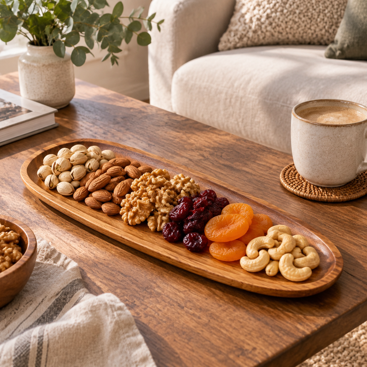 Large Acacia Wood Serving Tray