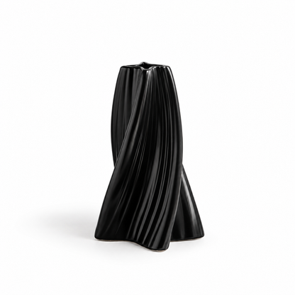 Black Cross Ceramic Vase