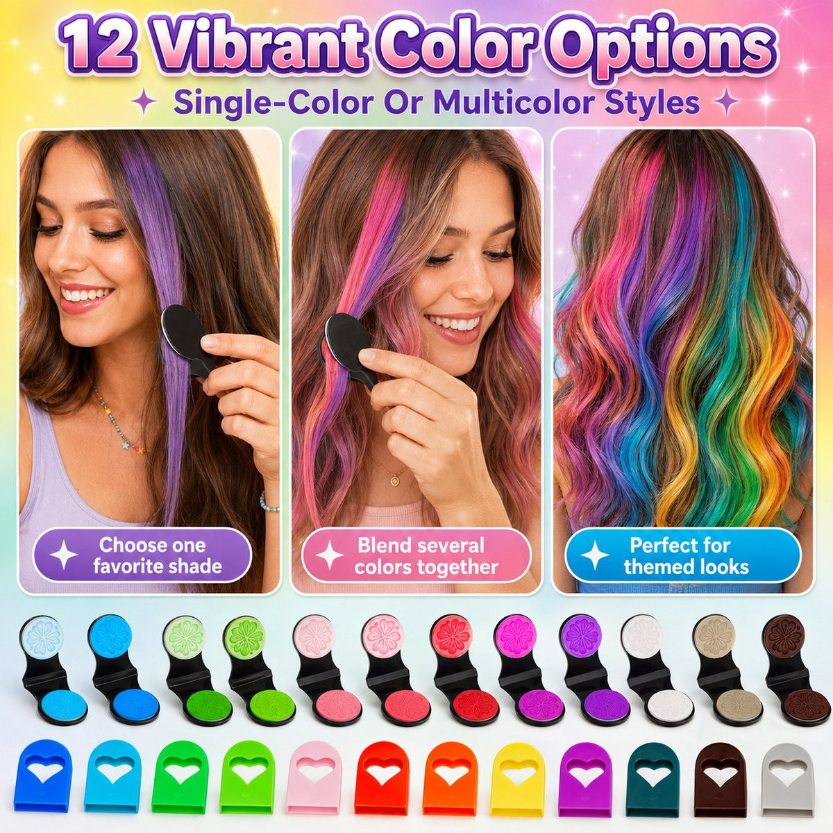 🌈Hair Chalk Applicator Set