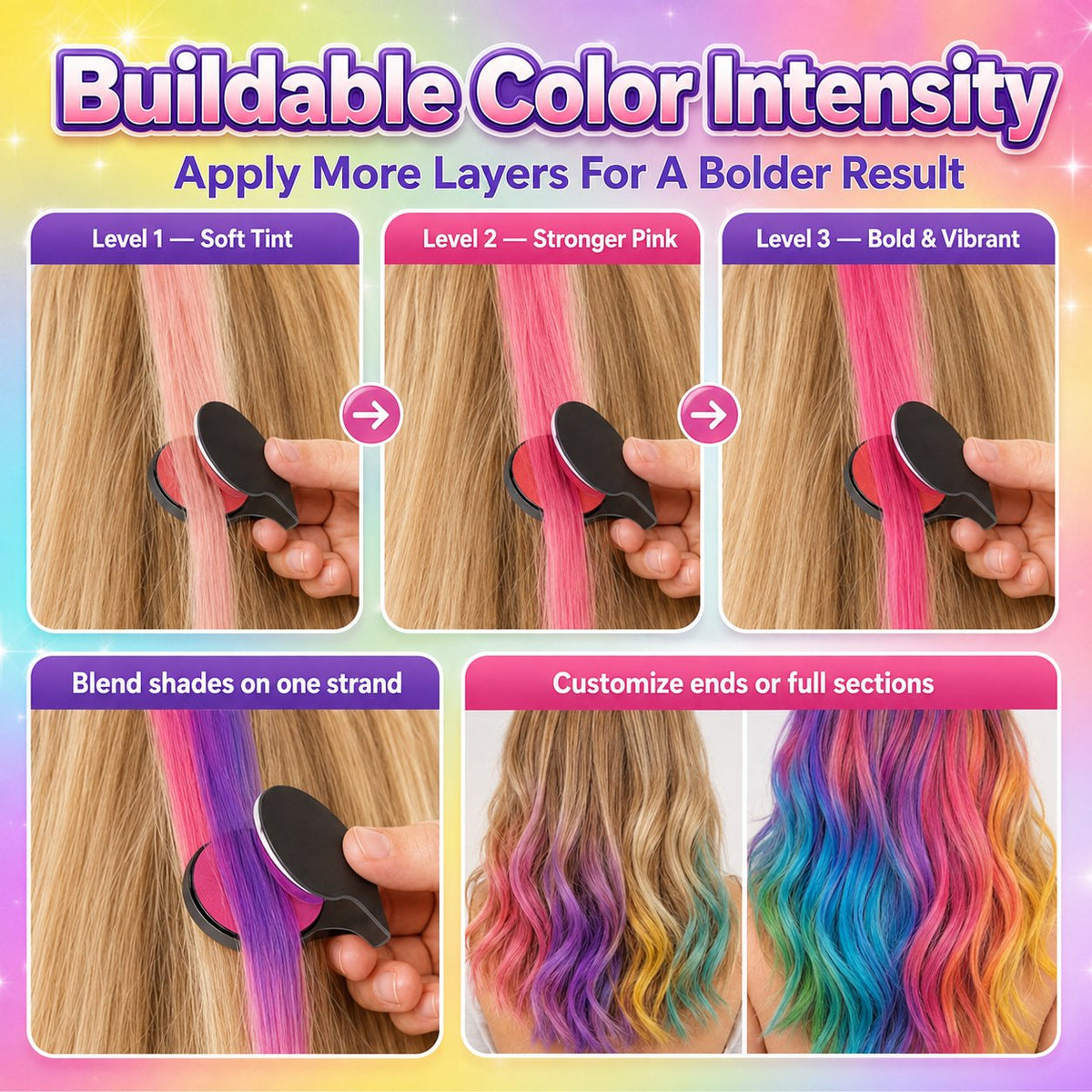 🌈Hair Chalk Applicator Set