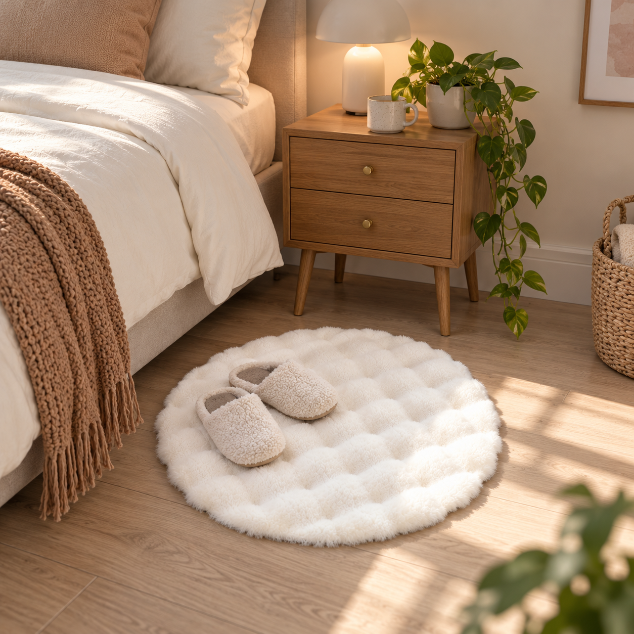 Round Plush Rug