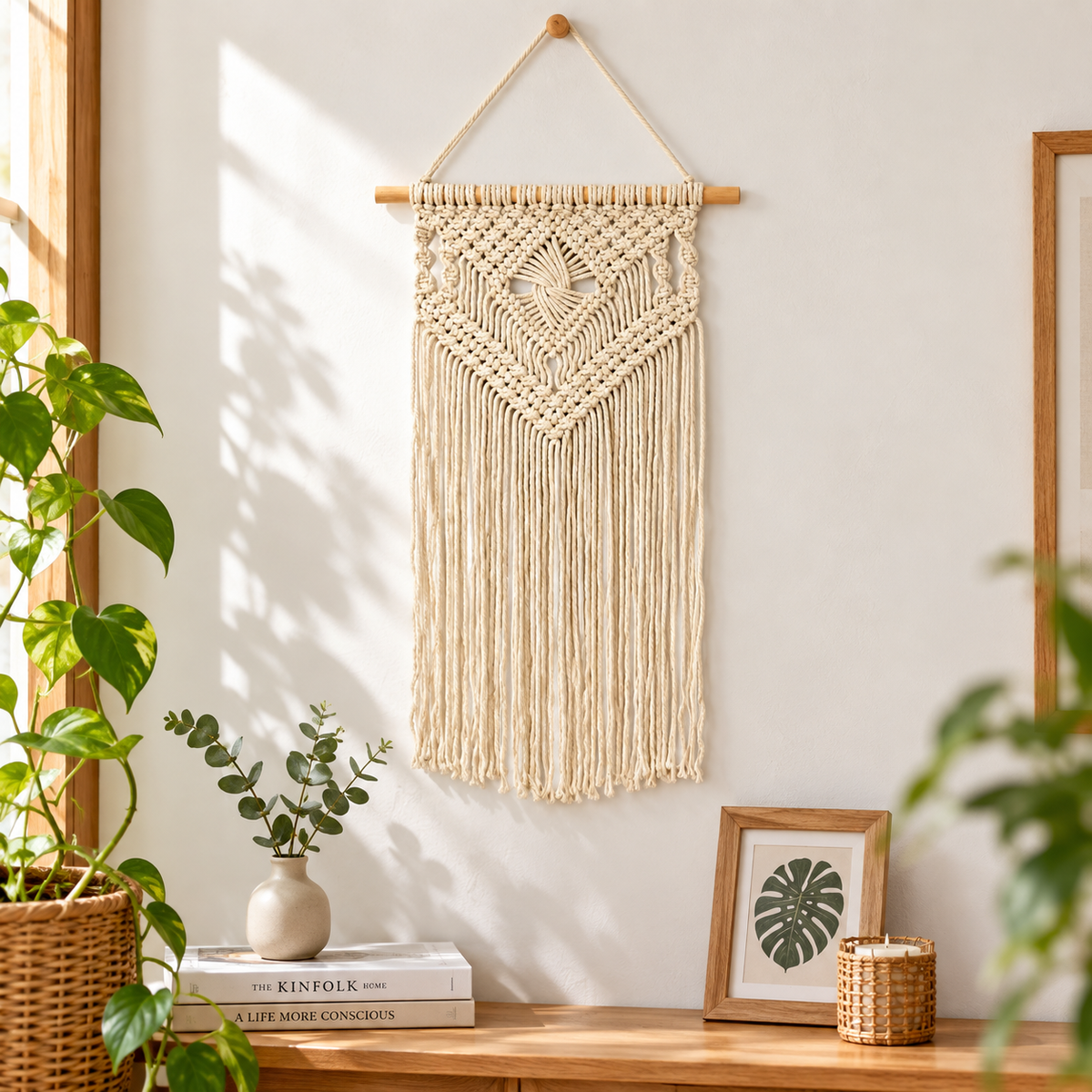 Hand-Woven Cotton Wall Hanging