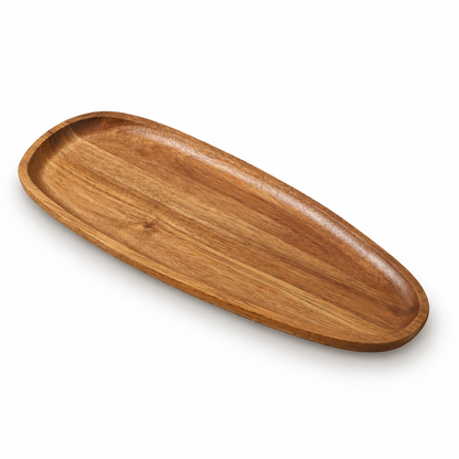 Large Acacia Wood Serving Tray